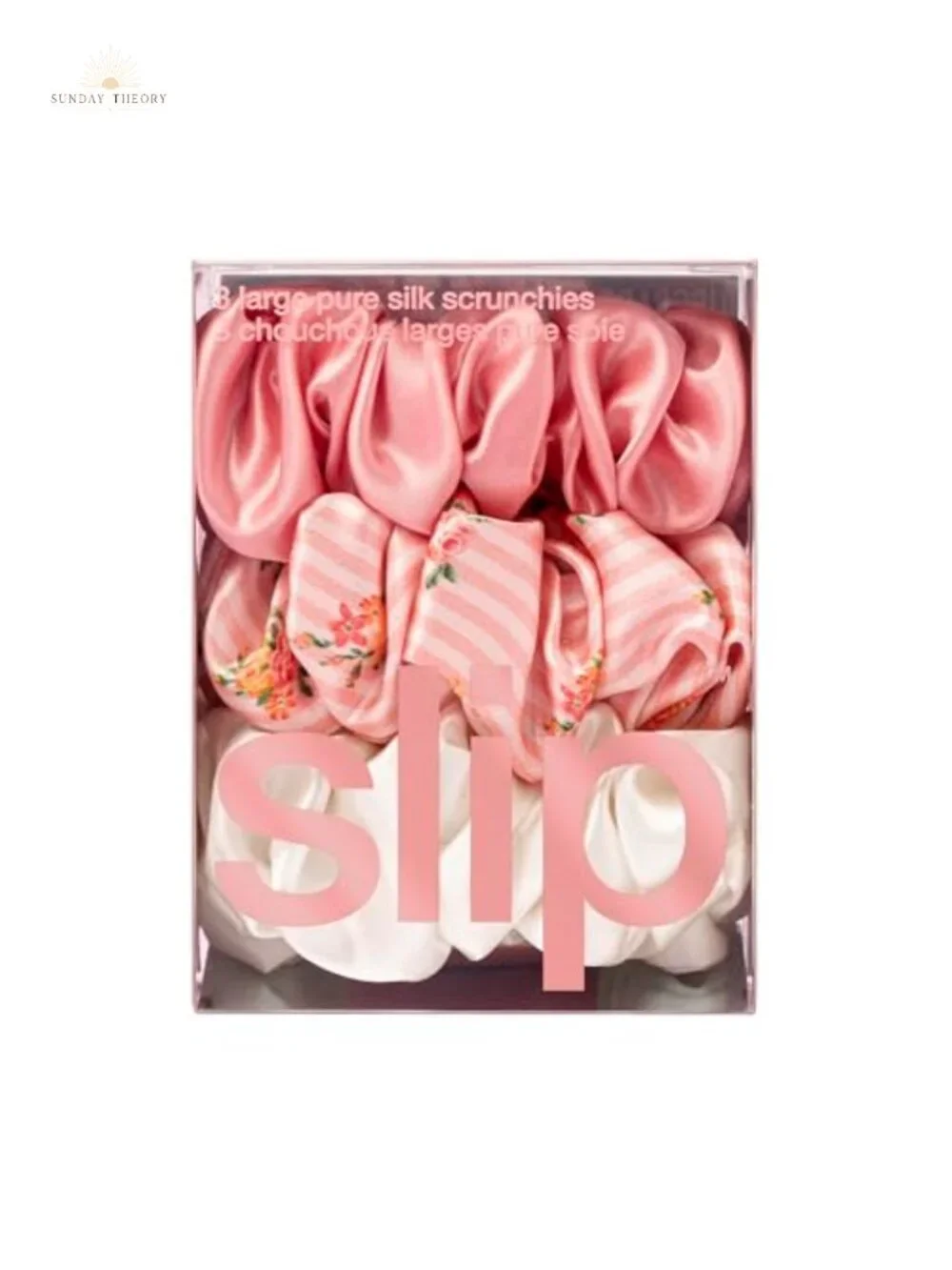 SLIP 22 Momme Mulberry Silk Large Hair Friendly Scrunchies Set of 3